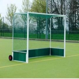 White Mild Steel Hockey Goal Post