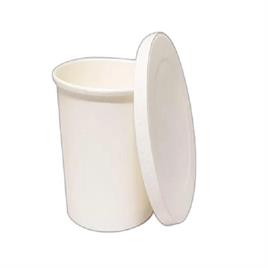 White Paper Food Tub 500ml With Lid