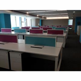 White Particle Board Office Workstation