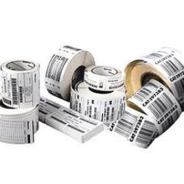 White Chromo Barcode Label (100x150mm)