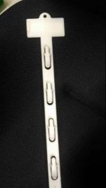 White Plastic Merchandising Strip