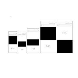 White Plastic Visual Aid Chart Pack