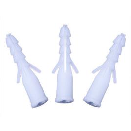 White Plastic Wall Plug, Commercial/Industrial, 35mm x 8mm