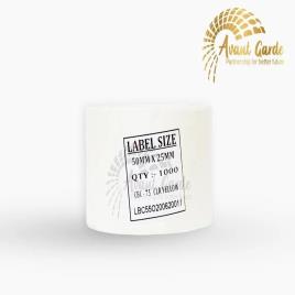 White Polyester Barcode Label Roll