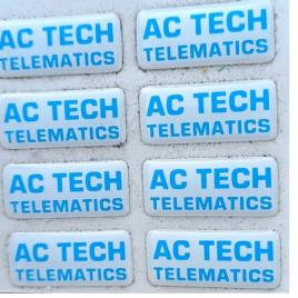 White Polyurethane Dome Labels (Epoxy/PU), Packet Packaging