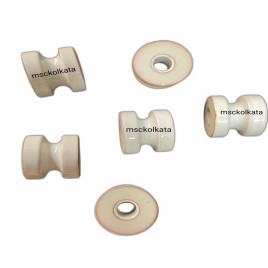 Industrial Ceramic Reel Spool Insulator 20 Mm