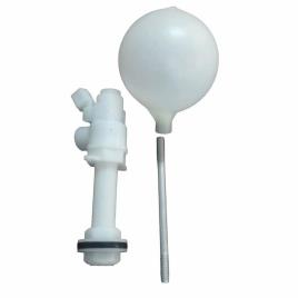 White PVC Threaded Ball Float Valve