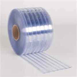 White Printed PVC Strip Curtain Roll, 1mm x 50m