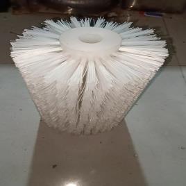 White Industrial PVC Brush Roller 8 inch