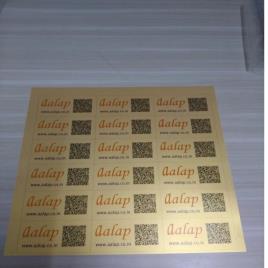 White PVC Color Sticker