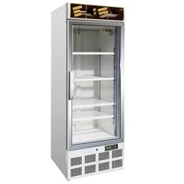 White Stainless Steel Upright Freezer
