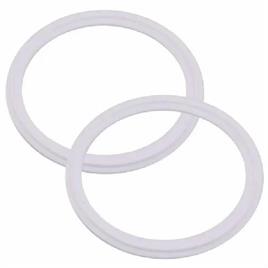 White Teflon Washer Rings, 20 mm Inner Diameter, Round