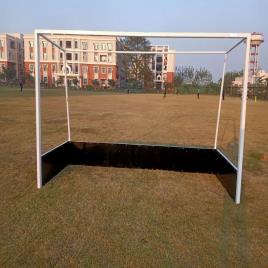 White Wooden Hockey Goal Post, 3.66x2.14 Mtr