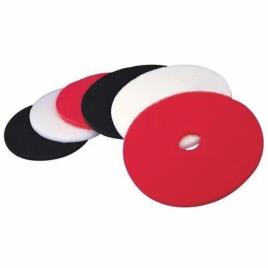 Round Floor Cleaning Pads (White, Black, Red)