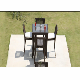 Wicker 4 Seater Outdoor Bar Furniture