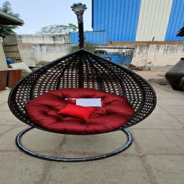 Wicker Rattan Outdoor Nest Swing