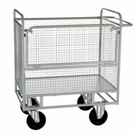 Stainless Steel Wire Mesh Trolley, 500 kg Capacity