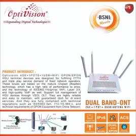 White Dual Band XPON AC ONT: 2GE+1VOIP