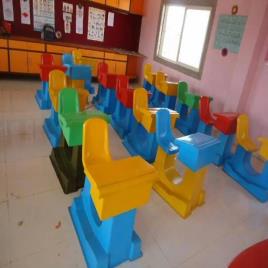 FRP School Bench With Back