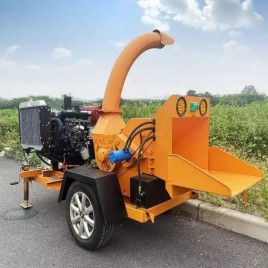32 HP Automatic Wood Chipper Equipment