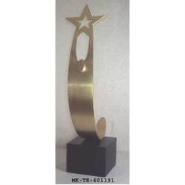 Gold Plated Brass Star Trophy