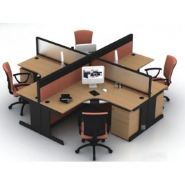 Wood Modular Office Workstations