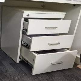 3 Drawer Wooden Office Pedestal
