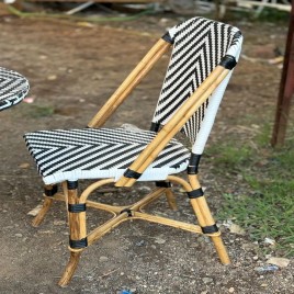 Cane Dining Chair with Armrest