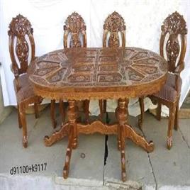 Sheesham Wood Dining Table 6 Seater