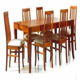 Modern 6 Seater Wooden Dining Set