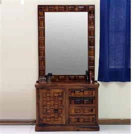 Rectangular Lockable Wooden Vanity