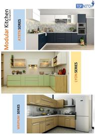 Wooden L-Shaped Modular Kitchen