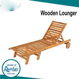 Wood Poolside Lounger