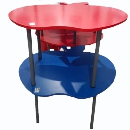 Round Apple Wooden Table