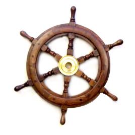 Wooden Ship Wheel