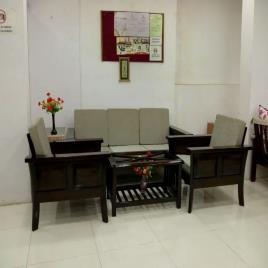 Modern Living Room Wooden Sofa