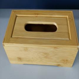 Rectangular Wooden Tissue Container