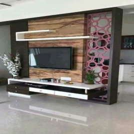 Wooden TV Wall Unit