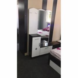 Wooden Dressing Table with Shelves