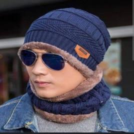Woolen Winter Cap with Neck Warmer