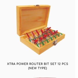 XTRA POWER Variety Router Bits Set (12 Pcs)