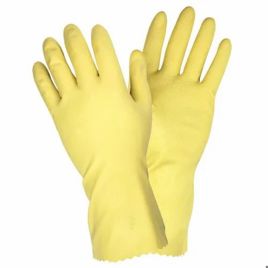 Yellow 12 Inch Industrial Latex Gloves