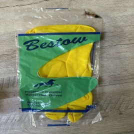 Yellow Safety Rubber Hand Gloves