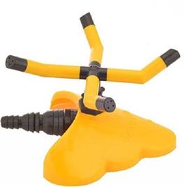 Yellow & Black Plastic Four Arm Sprinkler Device