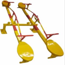 Yellow Four Seater FRP Seesaw