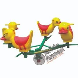 Yellow FRP Horse Merry Go Round Machine