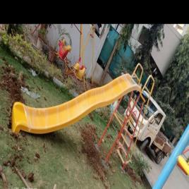 Yellow Frp Playground Slide