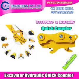 Yellow Hydraulic Excavator Coupler