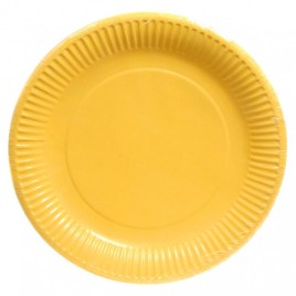 Yellow Plain Eco-Friendly Disposable Plate