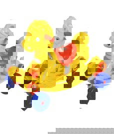 Yellow Plastic Panda Rocking Horse